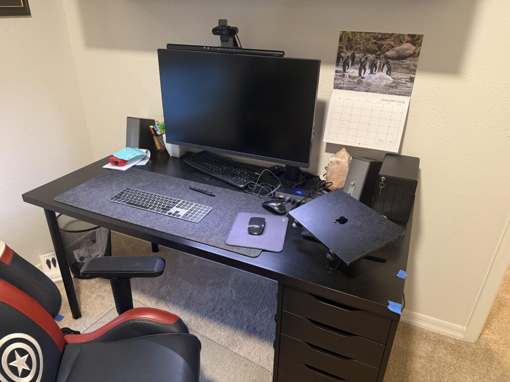lanning an IKEA desk hack — 74" × 30" build. Thoughts on tabletops, shelving, and monitor orientation?