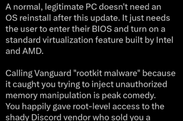 Vanguard Anti-Cheat go brrrr....