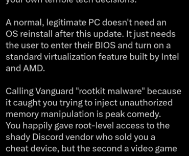 Vanguard Anti-Cheat go brrrr....