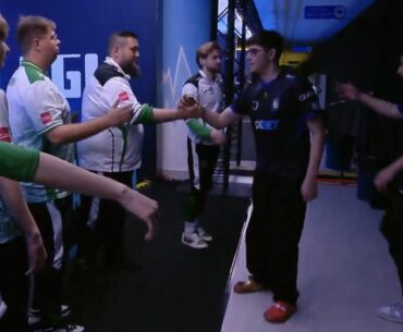 HUASOPEEK wearing Lightning McQueen Crocs after slapping Falcons 13-1 on Dust 2