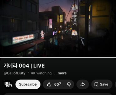[COD] went live on YouTube 👀