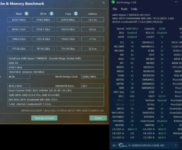 testing out DDR5 8000, anything to improve upon?