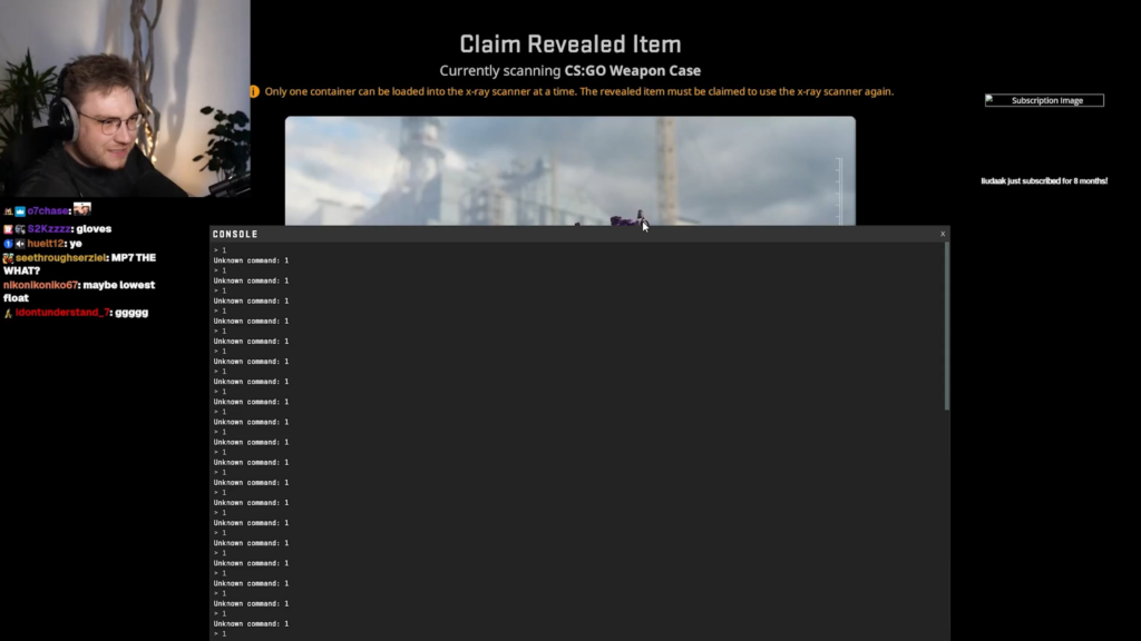 ohnePixel unboxed the #1 highest float SG 533 | Ultraviolet using the X-Ray scanner