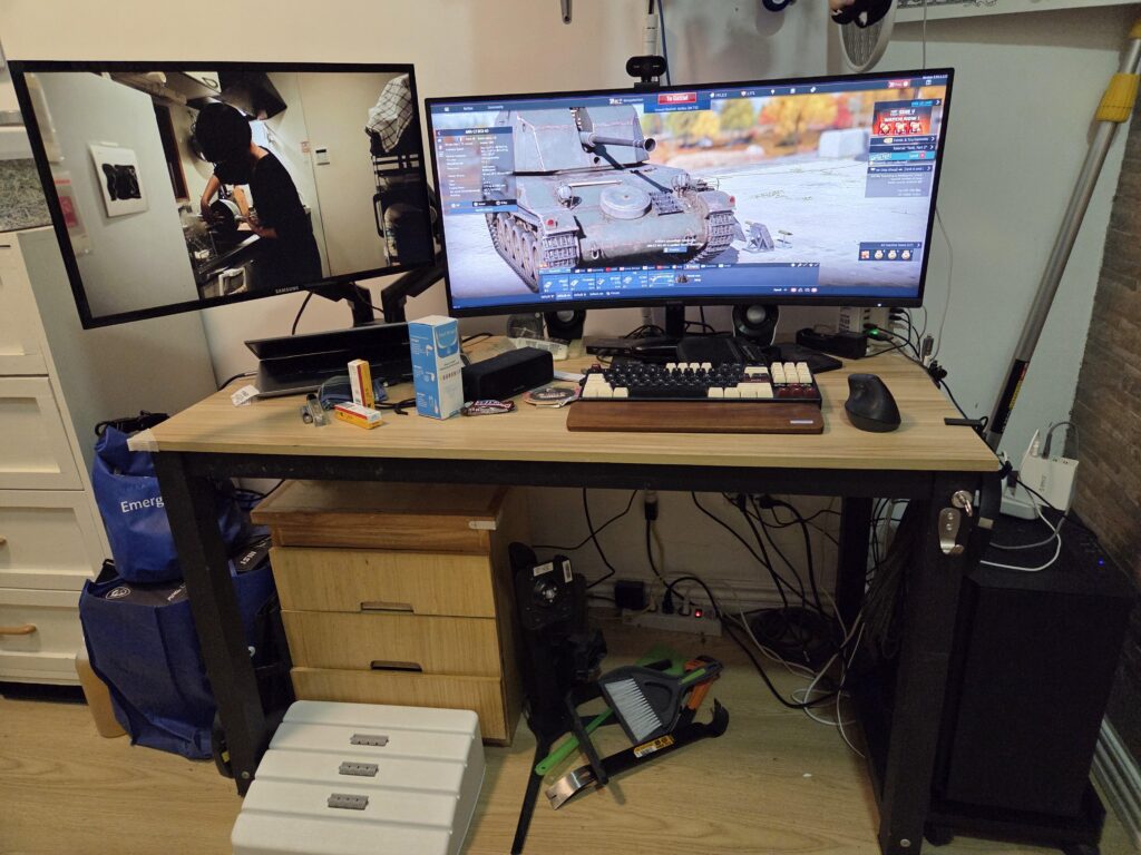 My messy below average battle and workstation