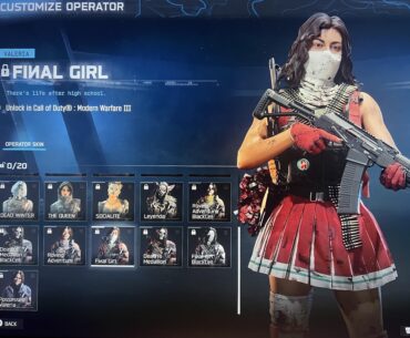 FINAL GIRL - Operator skin