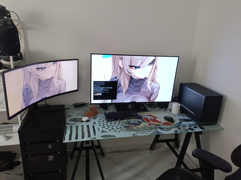 playing around with a second monitor tho im not sure if i need more space than 72″ of monitor playing around with a second monitor tho im not sure if i need more space than 72" of monitor