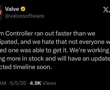 Valve shares an update on the Steam Controller
