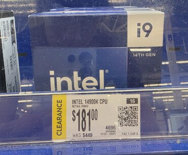 Just bought two 14900k for 181 each at Walmart!