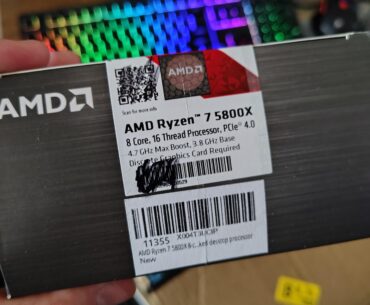 5800x arrived with QR code and serial number sharpied out