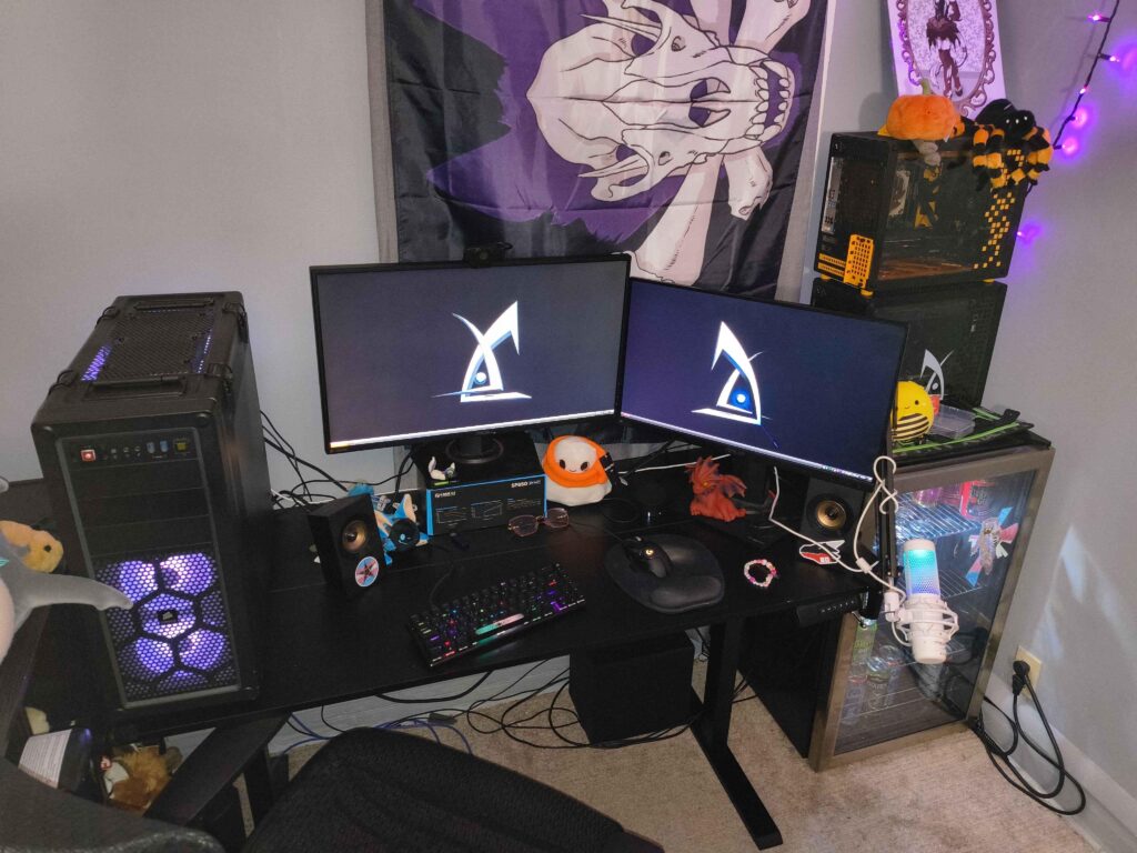 My pc science friend's setup (pls roast)