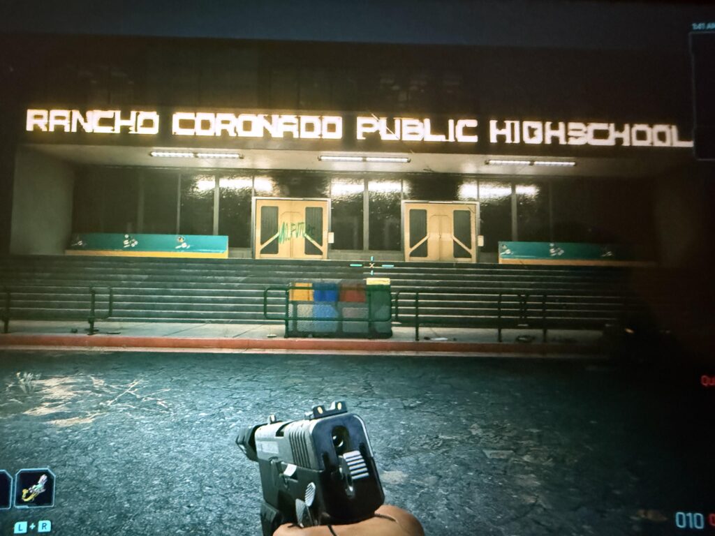I was honestly wondering where the schools in night city were for a while and I finally found one