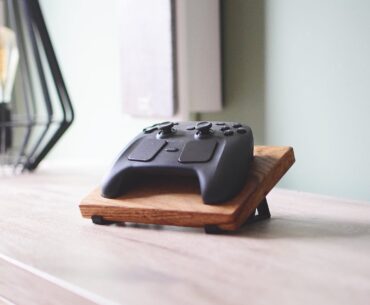 made this wooden display for this awesome controller!