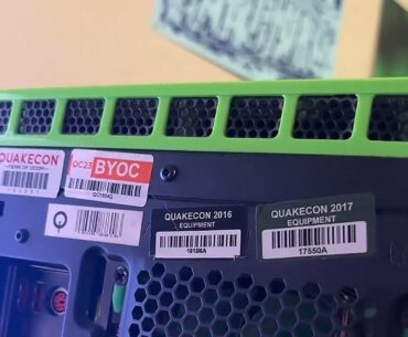 Saved this old QuakeCon PC from the scrap pile