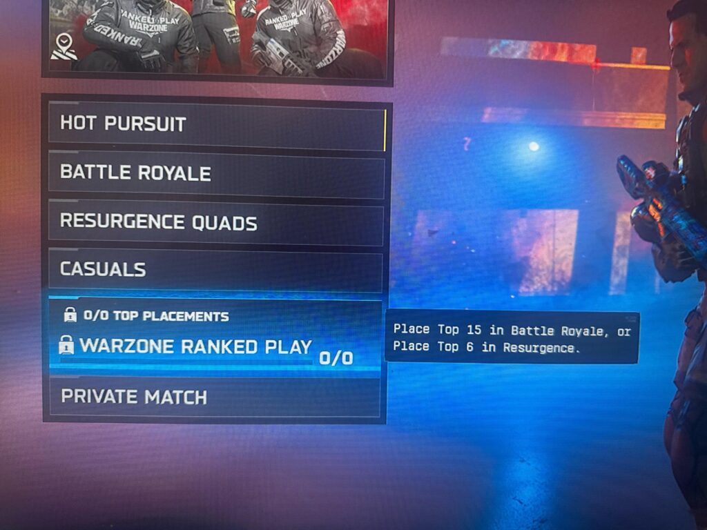 Warzone ranked bugged I think