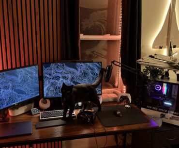 I tried to go as cozy as I could (feat my cat)