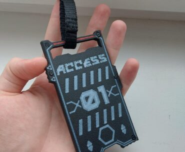 Wanted something cooler than plain plastic shell and made this office card holder.