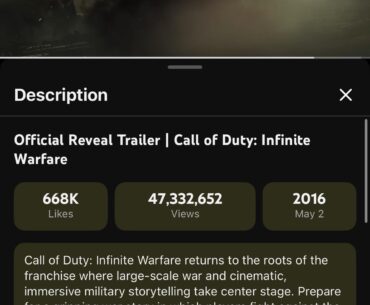 [COD] It’s been 10 years since the trailer for Infinite Warfare released.