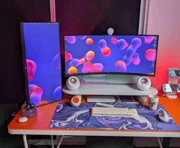 Definitely overdid it on the vertical monitor...