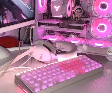My girl just wants to turn my whole setup pink… what’s the big deal?