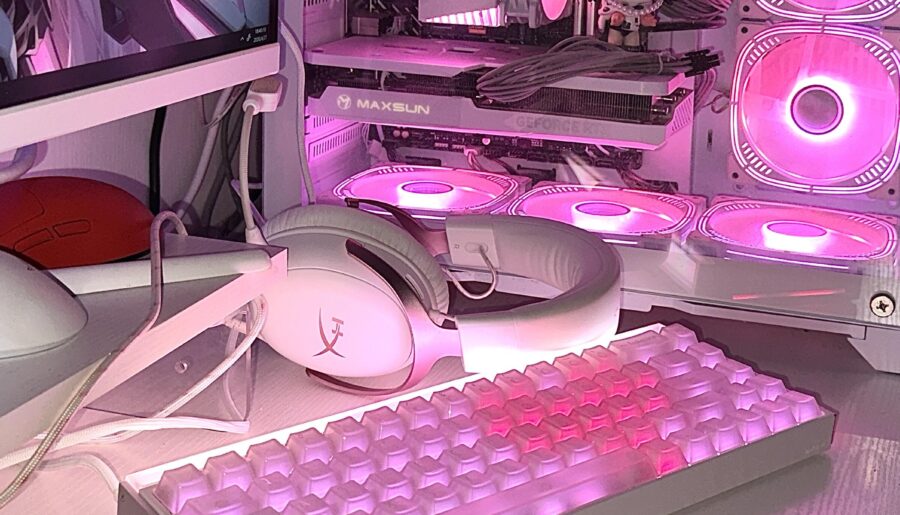 My girl just wants to turn my whole setup pink… what’s the big deal?