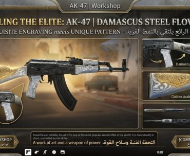 After 2 months of work, my "Damascus Steel Flow" collection (35 skins) is finally live on the Workshop - Full AWP, AK, M4 set inspired by Ancient Wootz steel