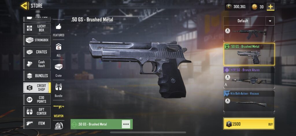 The .50 GS - Brushed Metal skin is imo the best looking uncommon skin I’ve seen in game so far