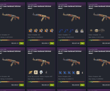 Valve new market on beta, easy to use and you can see patterns and stickers in the image