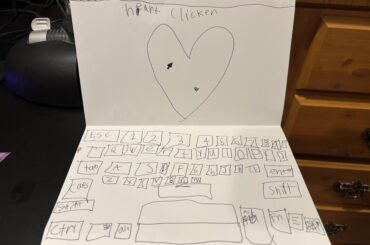 My daughter’s laptop. I fear she puts my PC to shame! (She’s 8)