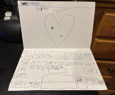 My daughter’s laptop. I fear she puts my PC to shame! (She’s 8)