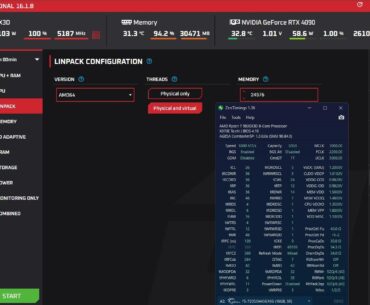 Update: Linpack stability test! 6000MHZ CL 26 FCLK 2200 GDM OFF!