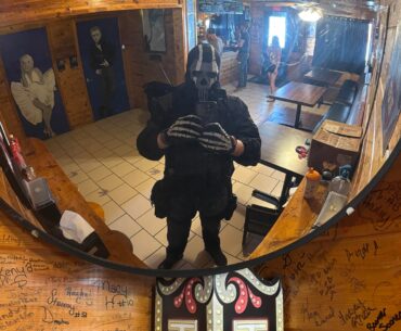 I went as ghost from the reboot and I wanted to show it off [MW2]