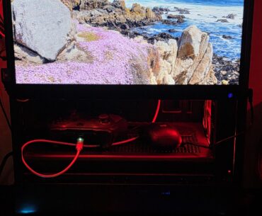 Not sure if this qualifies for *shitty or average* battlestations figured id start here i put the mouse in and take it out when in use for kids that frequent the house, its my way of keeping it tidy, mostly played on controller but keyboard for logging in amd typing into search boxes(fortnite).