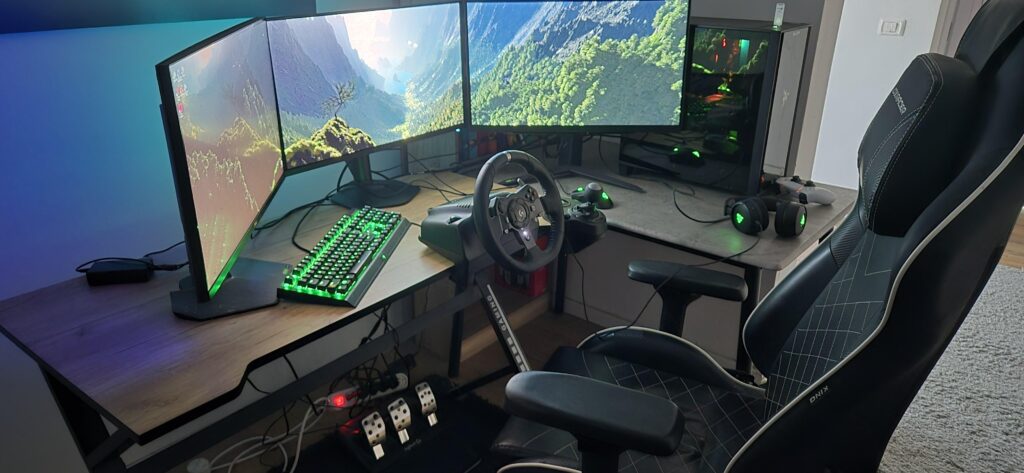 Driving sim battlestation is ready for Forza horizon 6 !