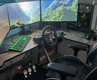Driving sim battlestation is ready for Forza horizon 6 !