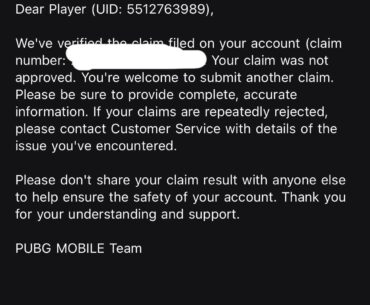 Just Great PUBGM Security!