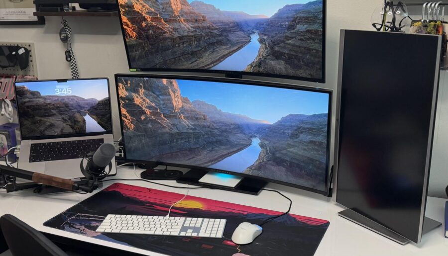 WFH MacBook Pro setup