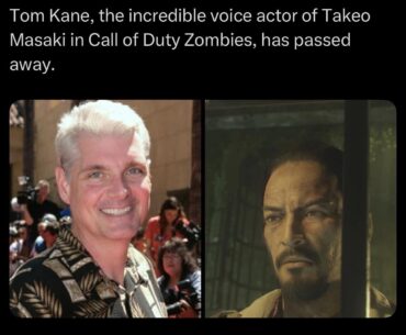 [Bo3] Tom Kane the voice actor for Takeo Masaki has passed away