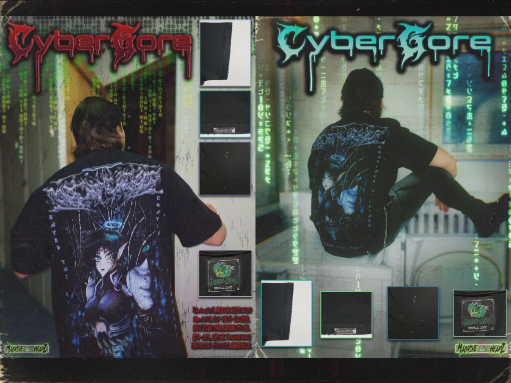 Cyberpunk Anime Elf Girl Oversized Shirt/Gym Pump Cover Cyberpunk Anime Elf Girl Oversized Shirt/Gym Pump Cover