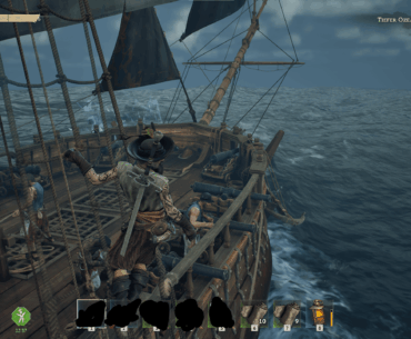 Just found out you can hang on the side of the ship in Windrose