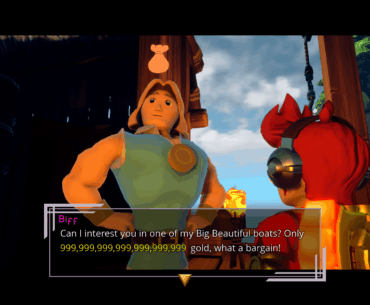 I really enjoy this type of humor (game is A Knight's Quest)