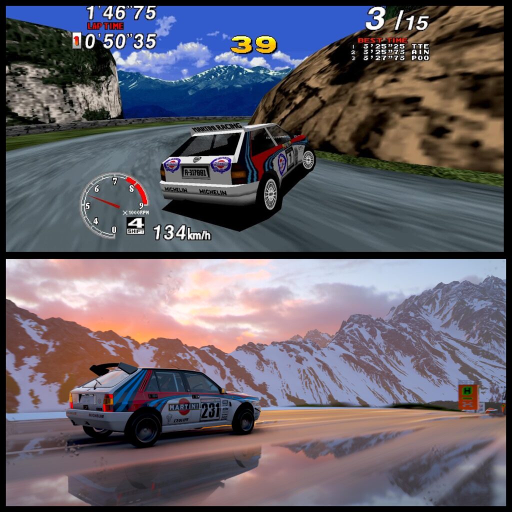 The game I grew up with & the game I'm playing now. 👀❤️ (Sega Rally 1995 + Forza Horizon 6)