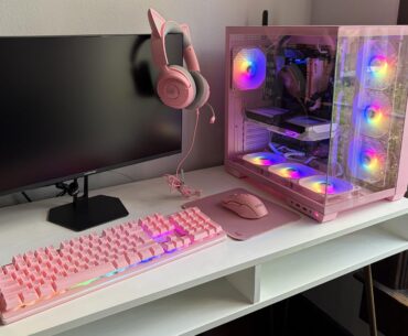 Pink PC for my daughter’s 9th birthday - She picked every part