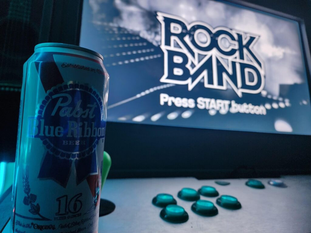 PBR and Rock Band (ps2) My kinda Thursday Night