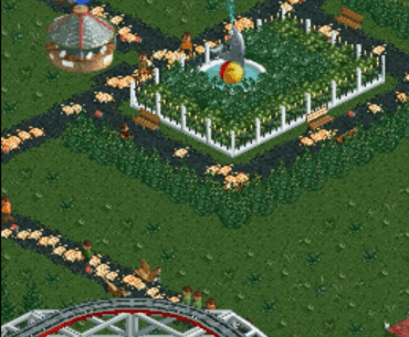Everyone experiences this at some point in RollerCoaster Tycoon before their learn about the Handyman
