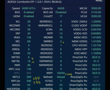 Any room for improvement in Dual Rank 6000MT hynix A 64GB timings?
