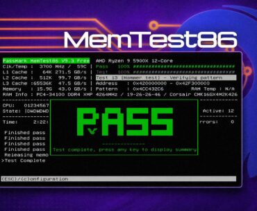 MemTest86 adds early LPCAMM2 fault decoding support