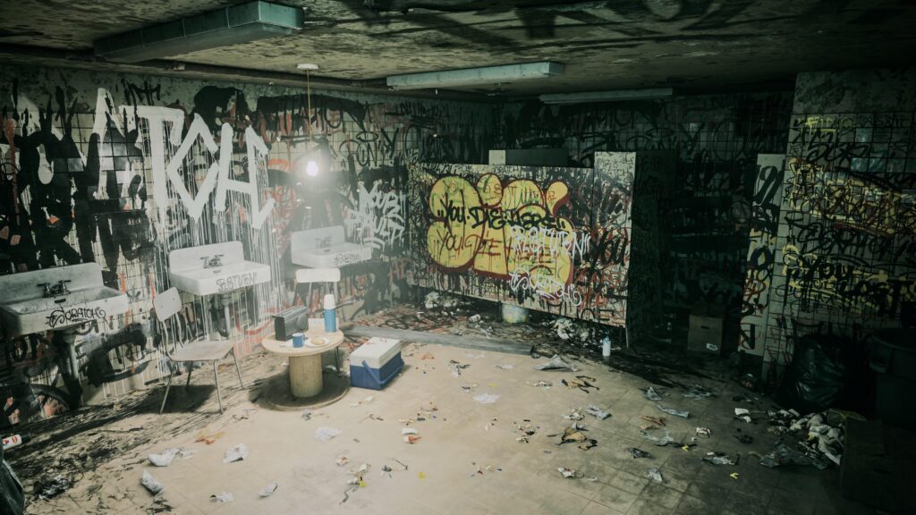 Alan Wake 2 is so committed to be oppressive that the safe rooms look like this