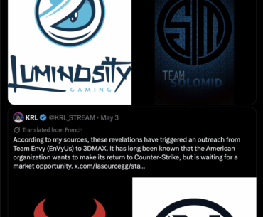 Luminosity and TSM have taken interest in 3DMAX's roster according to KRL