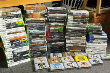 My physical gaming library when I was in high school