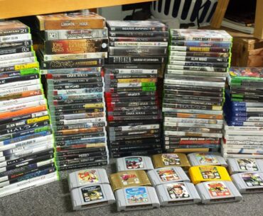 My physical gaming library when I was in high school
